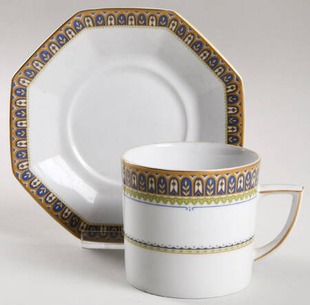 Bordeaux Flat Cup & Saucer Set