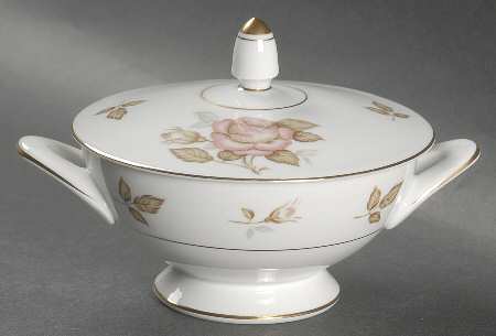 Bordeaux Rose Sugar Bowl & Lid