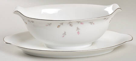 Boutonniere Gravy Boat with Attached Underplate
