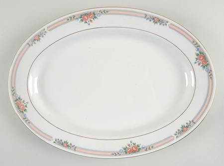 Bouquet 14" Oval Serving Platter