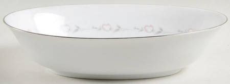 Bridal Rose 10" Oval Vegetable Bowl