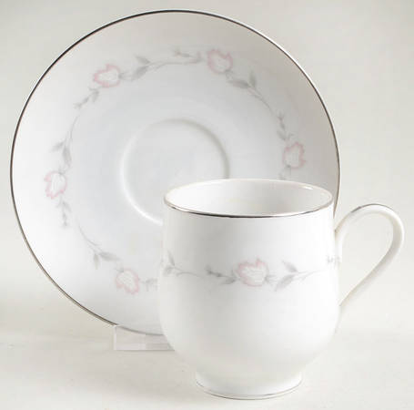 Bridal Rose Footed Cup & Saucer Set