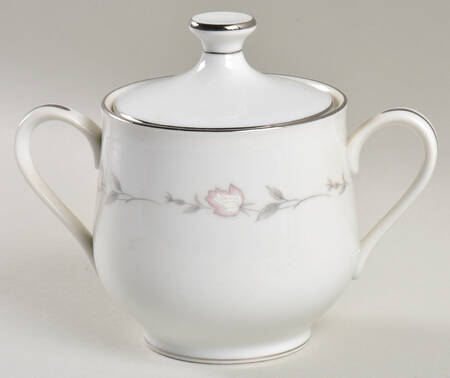 Bridal Rose Sugar Bowl & Lid