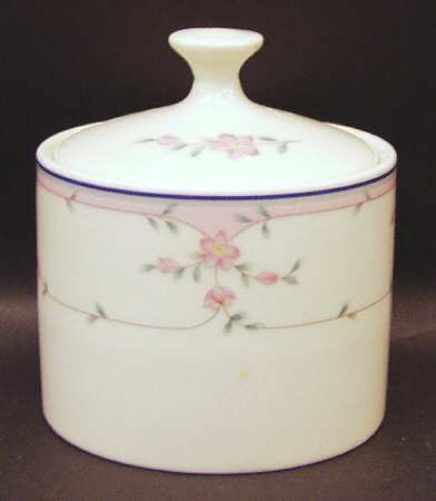 Bridal Rose Sugar Bowl & Lid