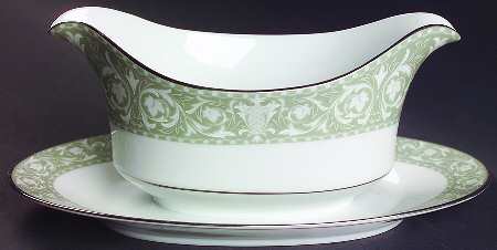 Buckingham Gravy Boat with Attached Underplate by Sango