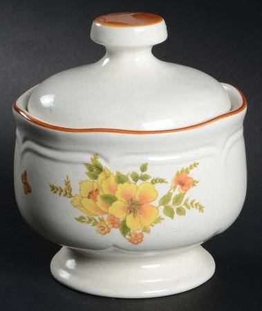 Butterfly Sugar Bowl & Lid