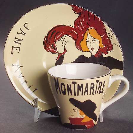 Cabaret Flat Cup & Saucer Set by Sango