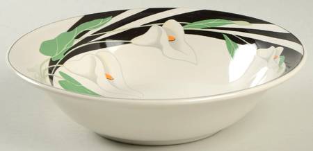 Calla Lilies Rim Soup Bowl