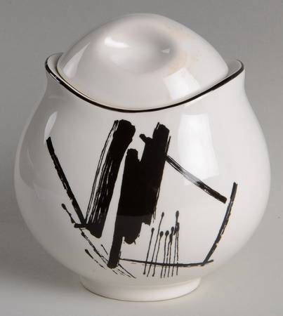 Calligraphy II Sugar Bowl & Lid
