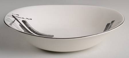 Calligraphy II 10" Round Vegetable Bowl