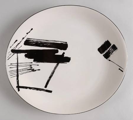 Calligraphy II 12" Chop Plate (Round Platter)