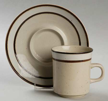 Capri Flat Cup & Saucer Set