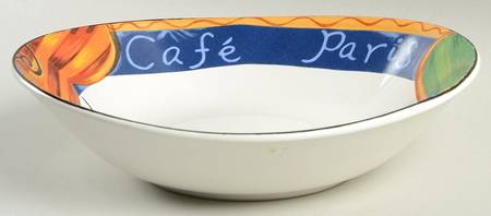 Cafe Paris 9" Oval Vegetable Bowl
