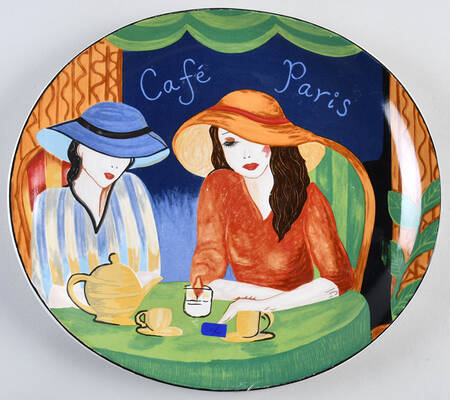 Cafe Paris 12" Oval Serving Platter