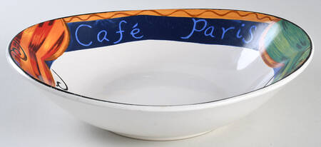 Cafe Paris 9" Oval Vegetable Bowl by Sango
