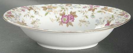 Carlton 10" Oval Vegetable Bowl by Sango