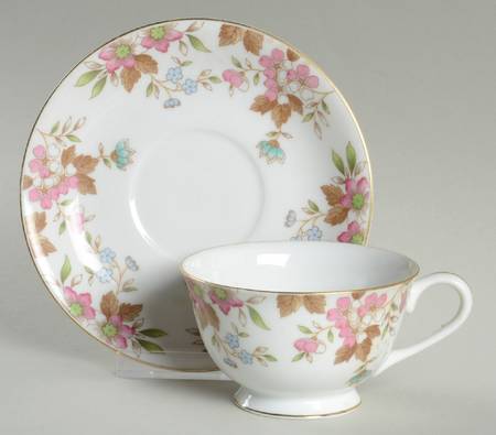 Carlton Footed Cup & Saucer Set