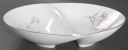 Carnation 11" Oval Divided Vegetable Bowl
