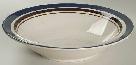 Carousel Blue 9" Round Vegetable Bowl