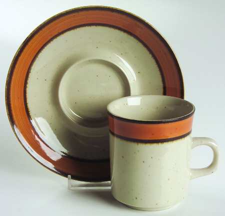 Caroline Flat Cup & Saucer Set