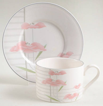Charmante Flat Cup & Saucer Set