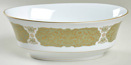 Chantilly (Gold Trim) 8" Oval Vegetable Bowl