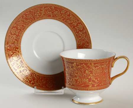 Footed Cup & Saucer Set