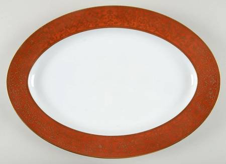 Charlemagne 16" Oval Serving Platter by Sango