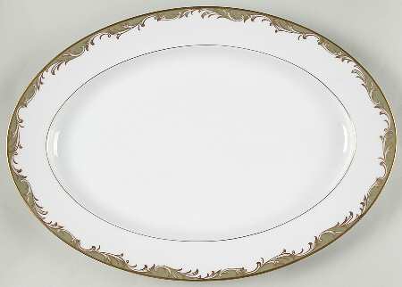 Chateau 16" Oval Serving Platter by Sango