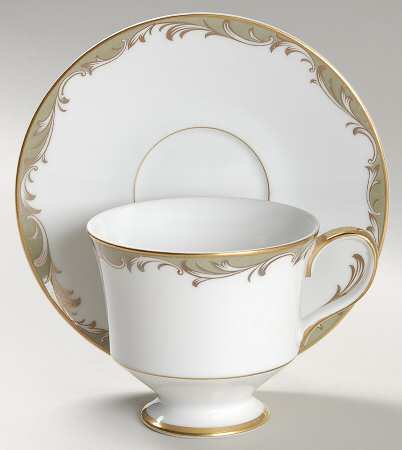 Chateau Footed Cup & Saucer Set by Sango