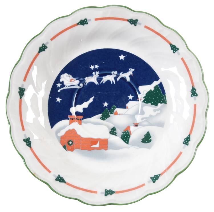 Christmas Eve (Swirl Edge) Saucer