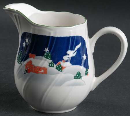 Christmas Eve (Swirl Edge) Creamer