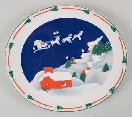 Christmas Eve (Smooth Edge) Salad Plate