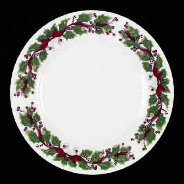 Christmas Holly Salad Plate