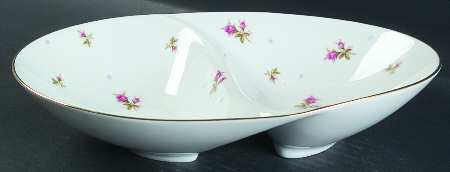 Chintz 11" Oval Divided Vegetable Bowl