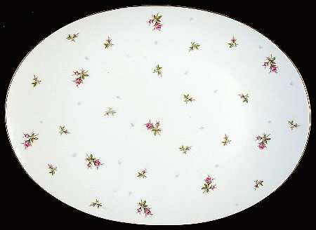Chintz 14" Oval Serving Platter by Sango