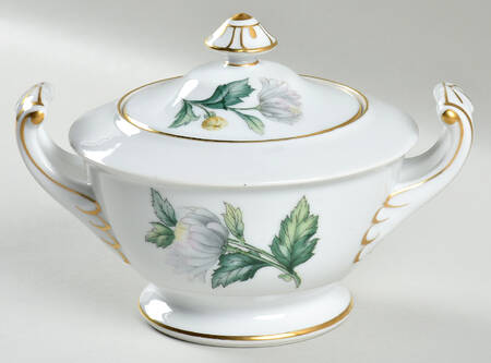 Chrysanthemum (Rim) Sugar Bowl & Lid