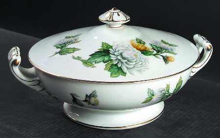 Chrysanthemum (Rim) Round Covered Vegetable