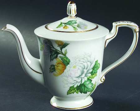 Chrysanthemum (Rim) Teapot & Lid