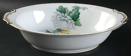 Chrysanthemum (Rim) 11" Oval Vegetable Bowl