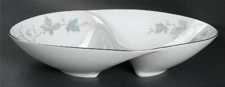 Claire 11" Oval Divided Vegetable Bowl