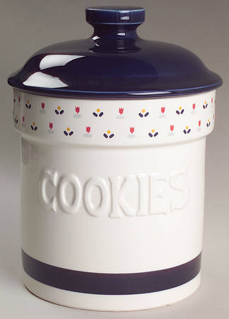 Country Borders Cookie Jar & Lid