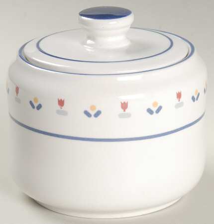 Country Borders Sugar Bowl & Lid