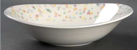 Confetti 10" Oval Vegetable Bowl