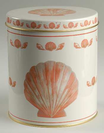 Coquille (Korea, Taiwan) Large Metal Canister & Lid