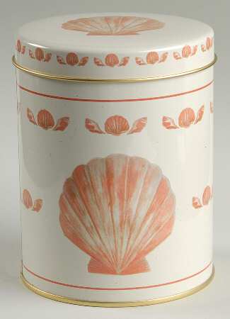 Coquille (Korea, Taiwan) Small Metal Canister & Lid