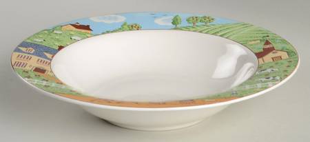 Country Road Rim Soup Bowl