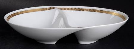 Coronation 11" Oval Divided Vegetable Bowl