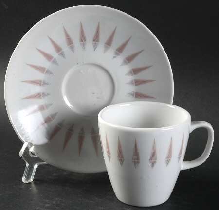 Coronet Flat Cup & Saucer Set