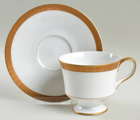 Corsican Footed Cup & Saucer Set